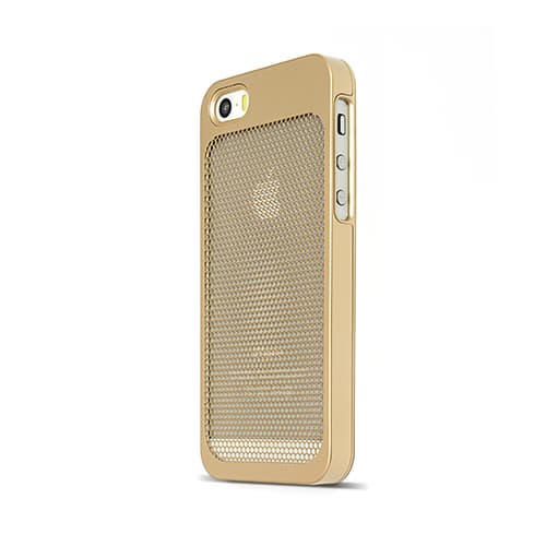 iPhone5_5s Case_Stainless Steel_Gold Hexa with Gold Plastic